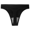 thumbnail image 2 of Luxalzxs Thong Underwear for Women Sexy T-Back Low Rise Bikini Briefs Breathable Stretch Seamless Cheeky Hipster Panties, 2 of 4