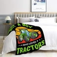 thumbnail image 7 of Yibo Excavator Toys Blanket Flannel Soft and Comfortable Anti-static Bed Sofa Blanket, 7 of 7