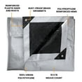 thumbnail image 5 of WHITEDUCK 6' x 8' Heavy Duty Tarp Cover Waterproof - 16 Mil Silver Black w/Grommets & Reinforced Edges, 5 of 9