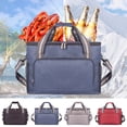 thumbnail image 1 of Fiudx Bolsa de Picnic Aislante, Correa de Hombro Desmontable, Alta Resistencia Al Calor, Gran Capacidad para 2-3 Personas, Ideal para Picnics Al Aire Libre En La Oficina, Fácil de Transportar, Tamaño, 1 of 3