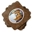 thumbnail image 2 of Carolines Treasures 7041FC Papillon Foam Coaster Set of 4 3 1/2 x 3 1/2 multicolor, 2 of 3