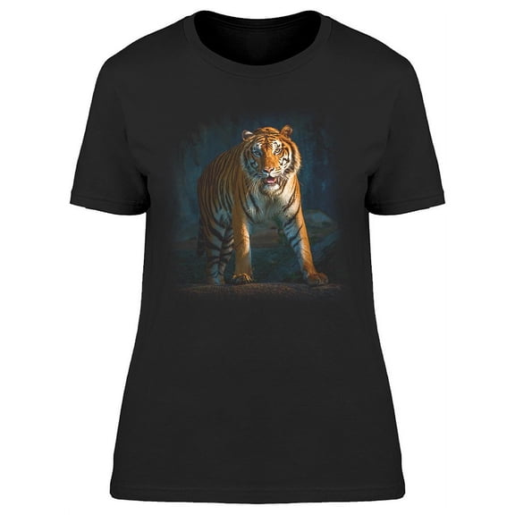 Portrait Standing Tiger T-Shirt Women -Image by Shutterstock, Female XX-Large