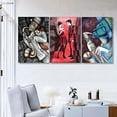 thumbnail image 3 of Idea4wall 3 Piece Abstract Canvas Wall Art Graffiti Painting Canvas Prints Modern Home Wall Decor, 24"x36", 3 of 5