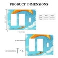 thumbnail image 3 of Surfing Sky Switch Cover Decorative Wall Plate 3-Gang 2-Decor 1-Toggle Standard Size, 3 of 5