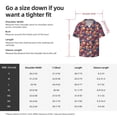 thumbnail image 6 of Uemuo Skull colorful daisy Pattern Cotton Linen Short Sleeve Shirts,Casual Lightweight Button Down Shirts,Vacation Beach Summer Tops-3X-Large, 6 of 7