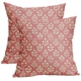 thumbnail image 2 of 18x18 Linen Pillow Covers - Decorative Floral Block Print Throw Cushion Cases for Couch Sofa Accent Home Decor, 1Pc, 2 of 5