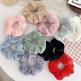thumbnail image 3 of Scrunchies suaves y cálidos para el cabello, banda elástica peluda para el cabello, soporte para cola de caballo, banda de goma para el cabello, lazos para el cabello, accesorios para el cabello, 3 of 4