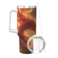 thumbnail image 2 of Disketp Red And Blue Fire Dragon B for 40 OZ Stainless Steel with Handle Lid Straw for Women Men Birthday Presents, 2 of 8