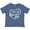 Indigo, variant on I Love My Oma and Opa in White Chalk Heart Boys or Girls Baby T-Shirt