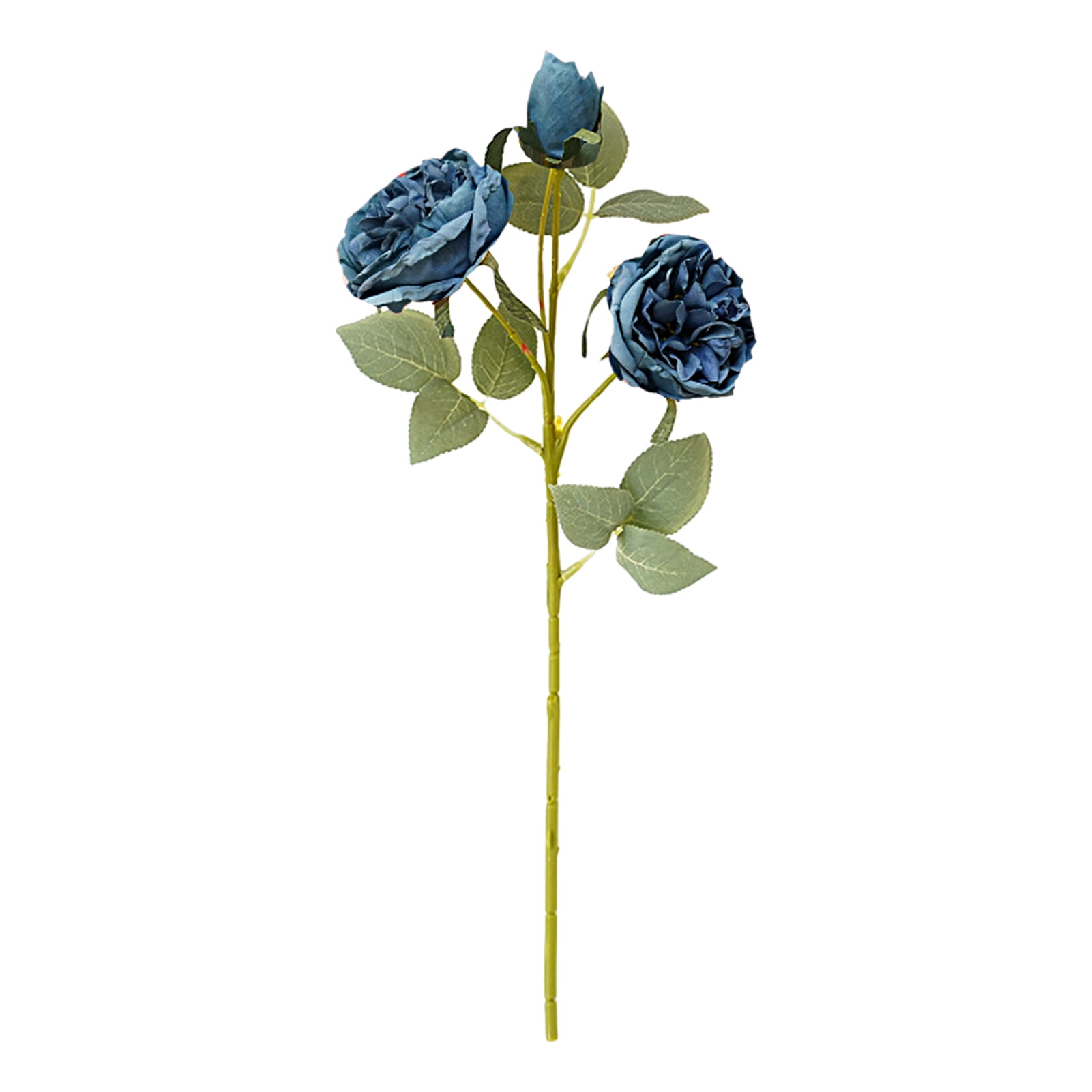 Fake Peony Artificial Roses Flower Bouquets Silk Roses Branch Vintage