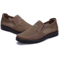 thumbnail image 2 of Men Breathable Mesh Walking Loafers Summer Casual Lightweight Slip-on Sneakers Outdoor Driving Travel Stylish Shoes Brown 7.5 US, 2 of 7