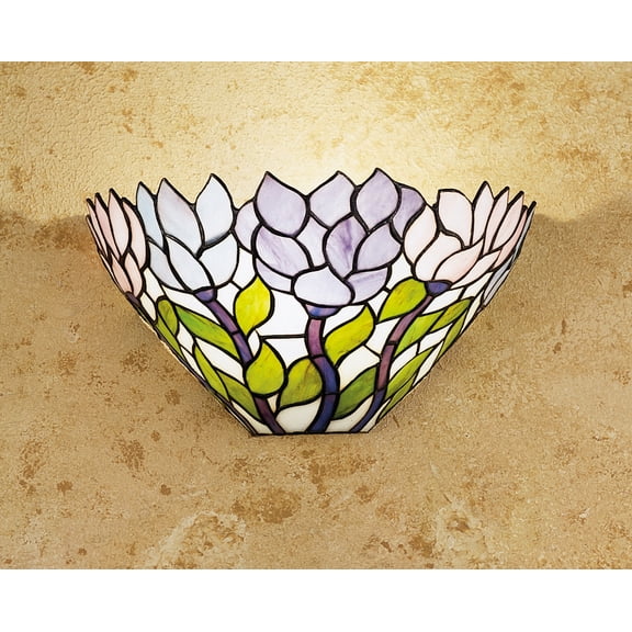 Meyda Tiffany 28496 Wisteria Wall Sconce, 14" Width