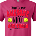 thumbnail image 4 of Inktastic That's My Awesome Niece out There with Softballs T-Shirt, 4 of 5