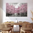 thumbnail image 3 of Elephant Stock Charming Cherry Blossom Alley Wall Art - Horizontal Multi Panel Canvas - Living Room Wall Decor - Floral And Botanical Multi Panel - Gray And Pink Decor By Melanie Viola - 65" x 42", 3 of 8