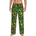 thumbnail image 1 of Fotbe Cute Christmas Stocking Bear Pantalones de Pijama para Hombre, Pantalones de Dormir, Pantalones de Casa con Cintura Ajustable y Bolsillos-3X-Large, 1 of 6