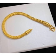 Eastfeeling Men Bracelet 7.5 24K  THAI BAHT YELLOW GOLD GP Charm Jewelry 7.5