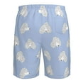 thumbnail image 6 of Wukai Cute Poodle Dog Print Beach Trunks with Compression Liner Swimsuit Quick Dry Beach Sports Shorts with Pocket-Large, 6 of 8