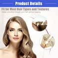 thumbnail image 5 of Vocoste 4 Pcs Heatless Hair Curler Satin Heatless Curling Rod Headband with Hair Cap Set for All Hair Types Beige, 5 of 7
