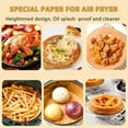 thumbnail image 3 of 50/100Pcs Air Fryer Disposable Paper Non-Stick Airfryer Baking Papers Round Air-Fryer Paper Liners Paper Kitchen Accessories, 3 of 5