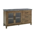 thumbnail image 4 of Steve Silver Modern Farmhouse Grayson Marble Top Sideboard, Driftwood, 4 of 7