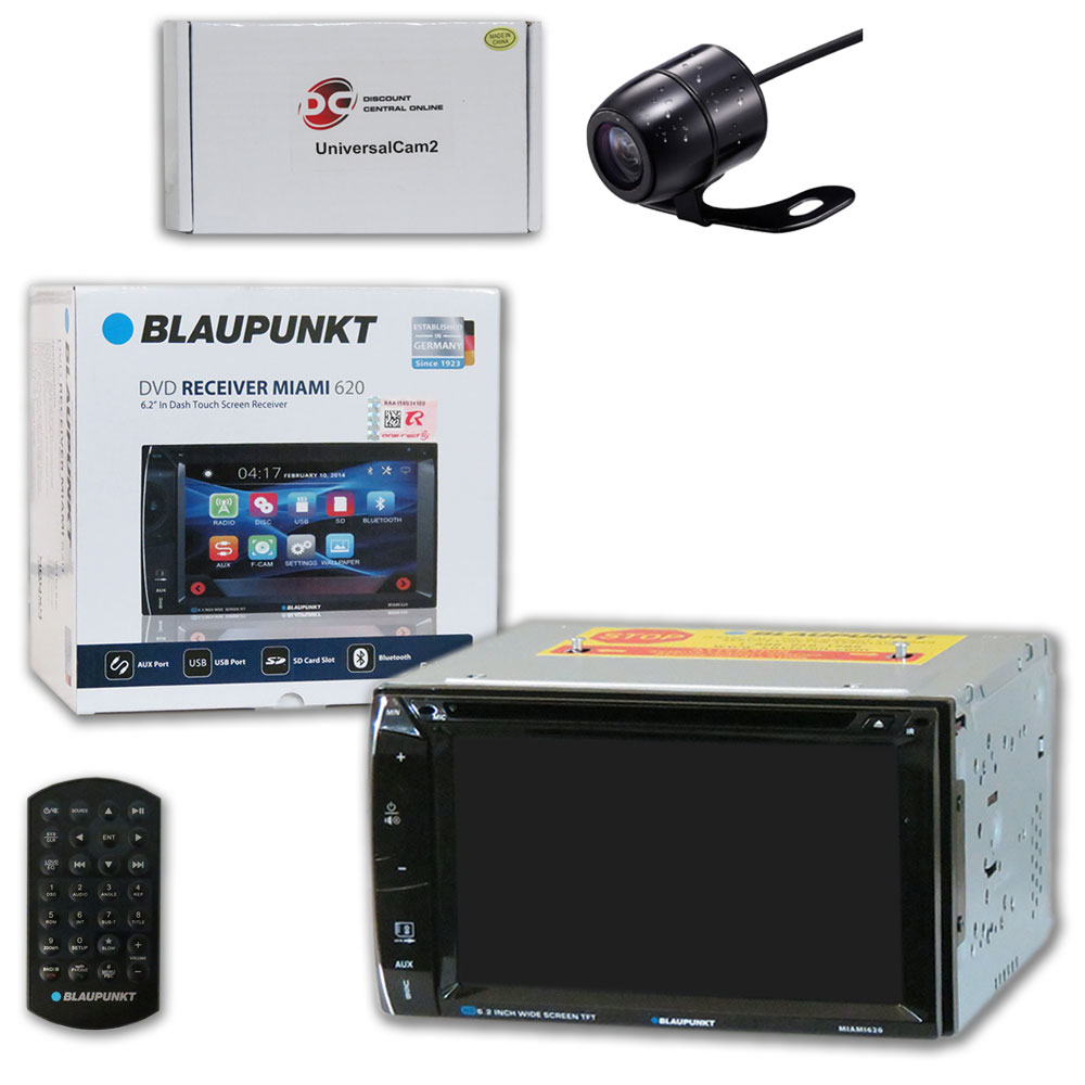 Blaupunkt MIAMI620 Car Audio Double Din 2DIN 6.2 Touchscreen DVD MP3 CD Stereo Bluetooth with