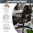 thumbnail image 6 of HELLHERO American Flag Print Office Chair Covers, Horse Print Stretchable Gaming Chairs Slipcover, Standard Size Desk Chair Cover Washable, 6 of 7