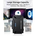 thumbnail image 4 of ZHAOCHENG Convertidor USB 3.0 a IDE y SATA 2.5 y 3.5 para Windows 10/8/7, Mac OS, Linux, PS5, Xbox X/S, incluye adaptador de 12 V, 4 of 5