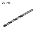 thumbnail image 3 of Uxcell 20pcs Brad Point Drill Bits Dia 5.5mm/0.2" Carbon Steel Round Shank Drill Woodworking 90mm, 3 of 6