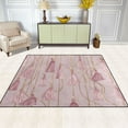 thumbnail image 4 of Non-Slip Area Rug 63x48in Indoor Washable Floor Mats Carpet Printed for Living Room, Bedroom, Home Decor Light Pink Tassels, 4 of 7