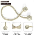 thumbnail image 2 of ShadeMart Beige 2pcs Magnetic Curtain Tiebacks , Curtain Tiebacks Buckles Holdbacks Holders Hooks Clip for Home Bedroom Office Decorative Curtain, 2 of 6