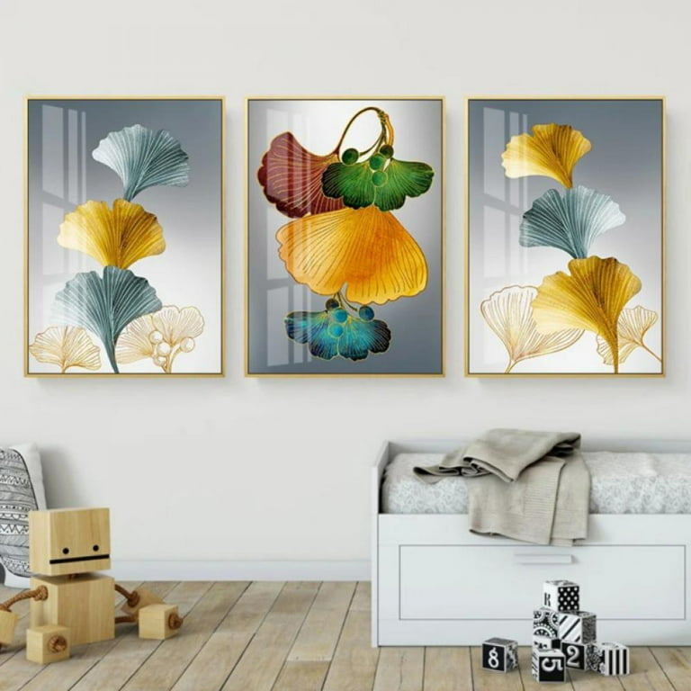 ArtbyHannah 24x48 inch Colorful Flower Large Canvas Painting Wall Art, Hand  Painted Oil Painting 3D Textured Wall Decor for Living Room, Ready to Hang  