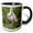 Black/White, variant on 3drose, Usa, Florida, St. Augustine, Roseate Spoonbill at Alligator Rookery, 11oz Two-tone Yellow Mug