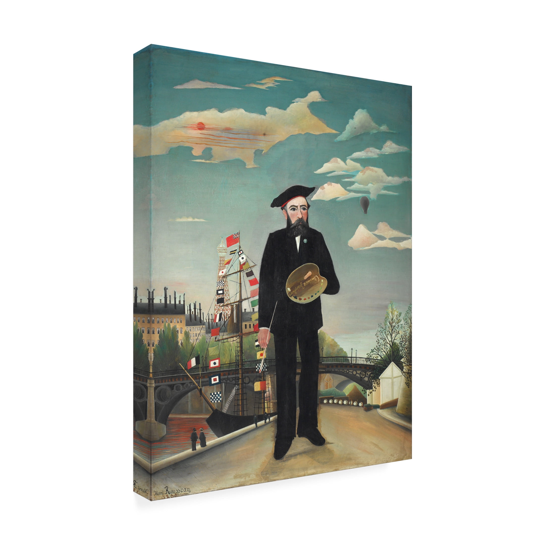 Trademark Fine Art Pictufy Self Portrait 1890 Canvas Wall Art