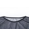 thumbnail image 4 of Femmes Transparentes Casual Crop Tops Manches Courtes T-Shirt Blouse Tops, 4 of 5
