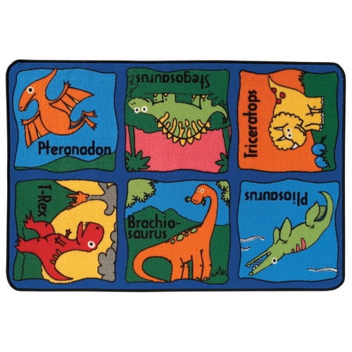 Kids Value Rugs Dino Mite Kids Rug Walmart Com Walmart Com