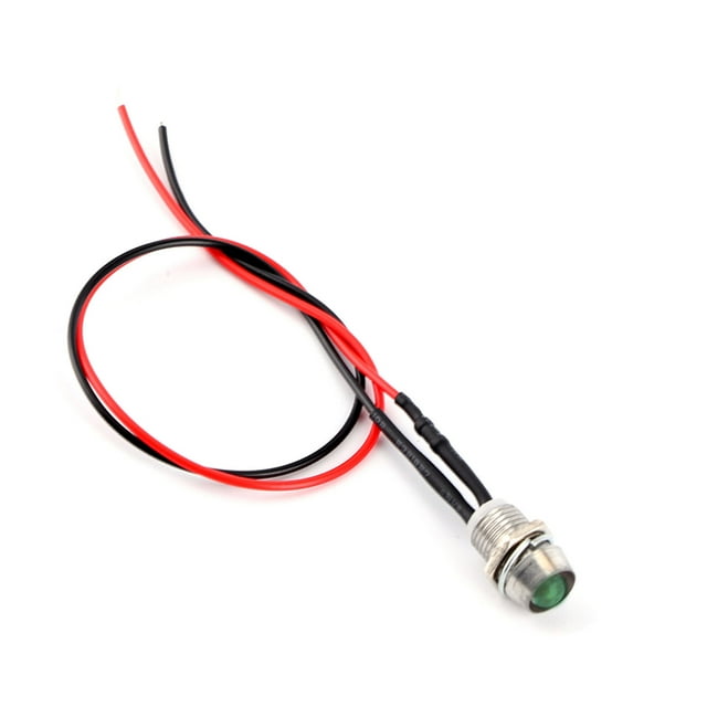 Bombillas De Luz Indicadora LED Para Coche, 4 Unidades, 12 V, 0.315 In, Panel LED, Luz De Advertencia Para Tablero Piloto, Lámpara Indicadora Para Coches, Furgonetas