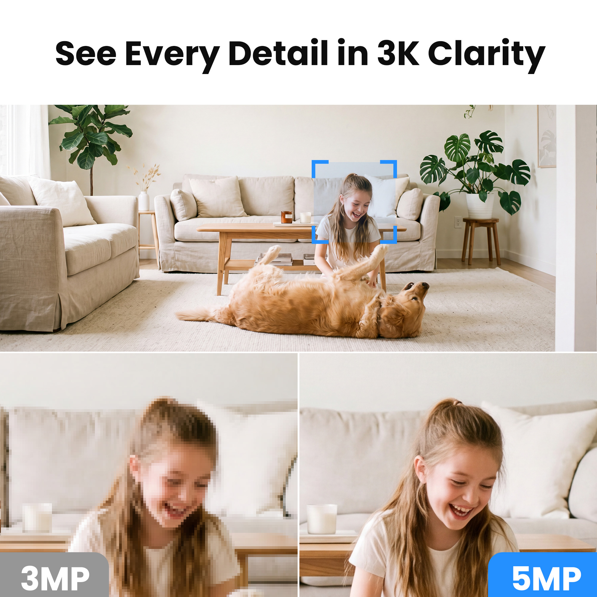 WansView 3K WiFi Indoor Camera with 360° Pan & Tilt Auto Tracking photo 4