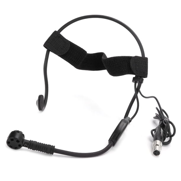 Mini Micrófono Condensador Con Diadema De 3 Pines Para Inalámbrico Transmisor Mezclador De Audio
