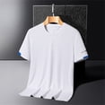 thumbnail image 4 of Sngxgn Mens Slim Fit Short Sleeve Workout T-Shirts Casual Gym Tops T-Shirts Jogging Shirts for Men(White,XXXXL), 4 of 4