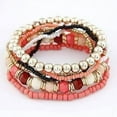 thumbnail image 2 of Bohemian Beads Multi Layered Stretch Bracelet for Woman or Teen Vibrant Colors Casual, 2 of 7