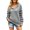 Gray, variant on Vedolay Tops Women's Oversized Sweatshirts Pullover Long Sleeve Half Zip Hoodies Fall Tops,Black M