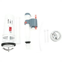 WEUVEB Toilet Press Button 1 Set Plastic White Prevent Leakage Toilet Water Assembly for Home Repair