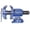 Blue + Metal, variant on multipurpose bench vise with 360-degree rotation for woodworking, 5 inch metal clamp vise for workshop