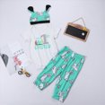 thumbnail image 2 of Kaprioy My First Easter Baby Girl Outfit Girls Clothes Short Sleeve Romper Bodysuit Jogger Pants Bunny Ear Hat Newborn Baby Girls Clothes, 2 of 8
