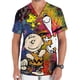 thumbnail image 4 of Uniforme de enfermera con estampado de dibujos animados de Snoopy, cuello en V, bolsillo, ropa de trabajo neutra, monos, uniformes médicos, clínica, 4 of 5