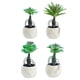 thumbnail image 1 of Cuenca de diamante con varilla, adornos pequeños creativos suculentos, flores artificiales, plantas verdes artificiales, 4 Uds., 1 of 5
