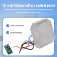 thumbnail image 4 of 2X 36V Brushless Electric Chain Saw Chain Saw Protection Board 16 Inch Lithium Battery Electric Chain Saw Control Board,2 x Electric chain saw control panel, 4 of 8