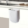 thumbnail image 5 of AuroraX Stylish Kitchen Trash Can Multiple Sizes Hanging White Garbage Can Contemporary Plastic Garbage Bin for Compact Spaces, 5 of 6