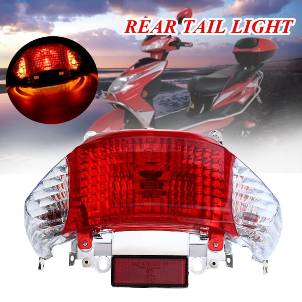 CLEAR DOT TAIL LIGHT TURN SIGNAL LENS COVER REAR GY6 CHINESE SCOOTER MOPED VIP 