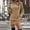 Khaki, variant on Autumn And Winter Woolen Dress 2023 Fashio Loose Relaxed Knitted Dress Midi Wrap Dress Long Sleeve Knit Dress Sweater Dress for Women Long Sleeve Turtle Neck Turtleneck Sweater Dresses Sweater Dress